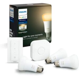 Philips Hue white ambiance startsæt E27, 3 lyskilder, 1 bridge, 1 switch, bluetooth