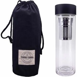 YUMMII YUMMII Termoflaske med Infuser og sort låg - 400ml