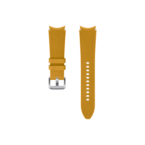 Samsung Galaxy Watch4 - Watch5 Hybrid Leather Band (20mm, M/L), Mustard