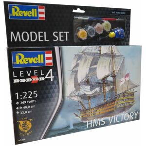 Revell Hms Victory 1:225 - Med Lim Og Maling Byggesæt - Skibe Modelbyggesæt