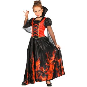 Legbilligt.dk Flamme Vampyrinde - Str. 140 Halloween Kostumer