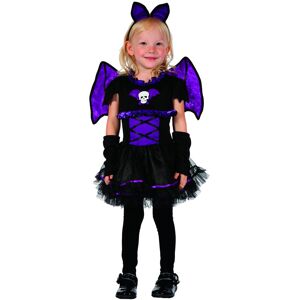 Legbilligt.dk Mini Skelet Flagermus Med Vinger - 104 Cm Halloween Kostumer