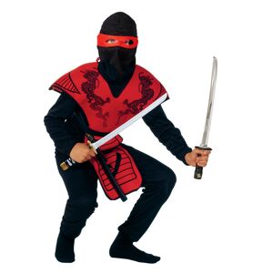 Legbilligt.dk Rød ninja str. 160 Udklædning til drenge