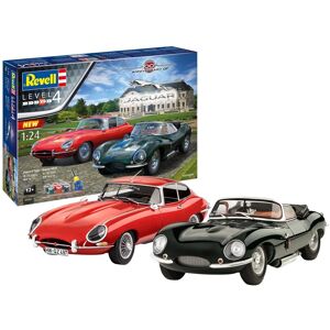 Revell Gavesæt Jaguar 100th Anniversary Modelbil 1:24 - Med Lim Og Maling Byggesæt - Biler / Motorcykler Modelbyggesæt