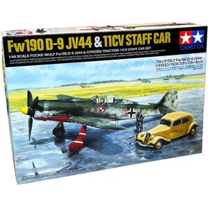 Tamiya Focke-wulf Fw190 D-9&Citroën Traction 11cv Byggesæt - Fly Modelbyggesæt