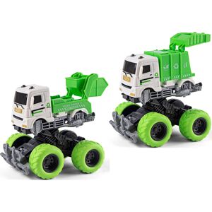 Speed Car 2-pak Speedcar Monster Truck - Skraldebil Legetøjsbiler Og Maskiner