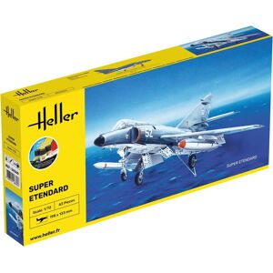 Heller Super Etendard Jagerfly Start Kit - 1:72 Byggesæt - Fly Modelbyggesæt