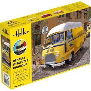 Heller Renault Estafette Highroof Start Kit - 1:24 Byggesæt - Biler / Motorcykler Modelbyggesæt