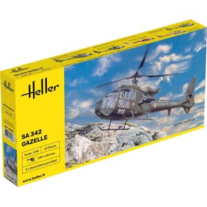 Heller Sa 342 Gazelle Modelhelikopter - 1:48 Byggesæt - Fly Modelbyggesæt