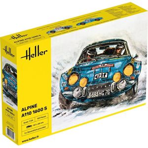 Heller Alpine A110 1600 S - 1:24 Byggesæt - Biler / Motorcykler Modelbyggesæt