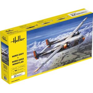 Heller Noratlas Nord 2501&Nord 2502 Modelfly 2 i 1 Byggesæt - Fly Modelbyggesæt