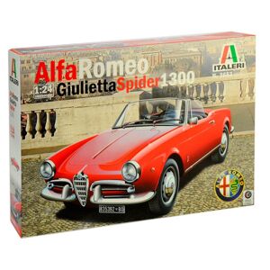 Italeri Alfa Romeo Giulietta Spider 1300 - 1:24 Byggesæt - Biler / Motorcykler Modelbyggesæt