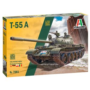 Italeri T-55 A Russisk Kampvogn - 1:72 Militær Køretøjer Modelbyggesæt