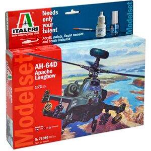 Italeri Ah-64d Apache Longbow Start Kit - 1:24 Byggesæt - Fly Modelbyggesæt