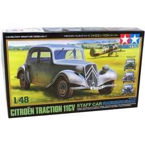 Tamiya Citroen Traction 11cv Staff Car - Modelbil Militær Køretøjer Modelbyggesæt