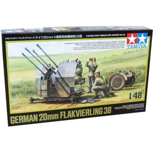 Tamiya German 20mm Flakvierling 38 - Modelkampvogn Militær Køretøjer Modelbyggesæt