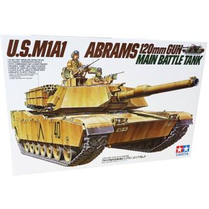 Tamiya Us M1a1 Big Gun Abrams - Modelkampvogn Militær Køretøjer Modelbyggesæt