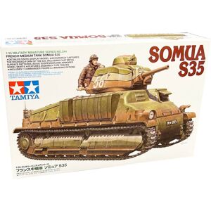 Tamiya French Medium Tank Somua S35 - Modelkampvogn Militær Køretøjer Modelbyggesæt