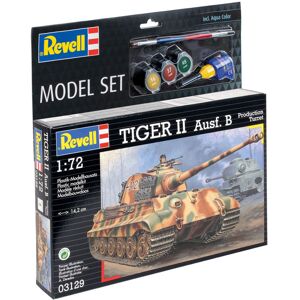 Revell Tiger Ii Ausf. B Modelkampvogn - Med Lim Og Maling Militær Køretøjer Modelbyggesæt