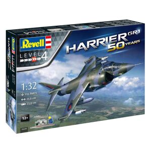 Revell Harrier Gr.1 50 Years - Scala 1:32 Kompletsæt Byggesæt - Fly Modelbyggesæt