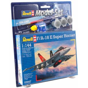 Revell F/a-18e Super Hornet - Scala 1:144 Med Lim Og Maling Byggesæt - Fly Modelbyggesæt