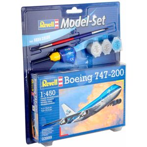 Revell Boeing 474 - 400 - Scala 1:450 Med Lim Og Maling Byggesæt - Fly Modelbyggesæt