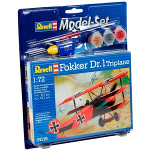 Revell Fokker Dr. 1 Triplane 1:72 Med Lim Og Maling Byggesæt - Fly Modelbyggesæt