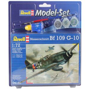 Revell Messerschmitt Bf-109 - Scala 1:72 Med Lim Og Maling Byggesæt - Fly Modelbyggesæt