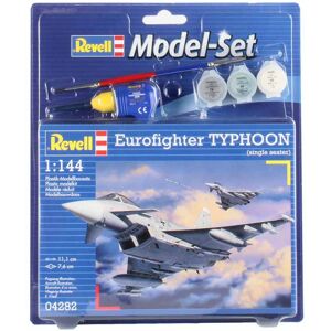 Revell Eurofighter Typhoon - Scala 1:144 Med Lim Og Maling Byggesæt - Fly Modelbyggesæt