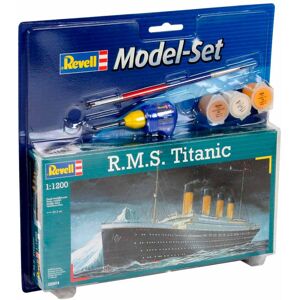 Revell Rms Titanic - Scala 1:1200 Med Lim Og Maling Byggesæt - Skibe Modelbyggesæt