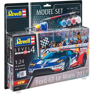 Revell Ford Gt Le Mans 2017 - 1:24 Med Lim Og Maling Byggesæt - Biler / Motorcykler Modelbyggesæt