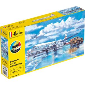 Heller Douglas C-118 Liftmaster Starter Kit - 1:72 Byggesæt - Fly Modelbyggesæt