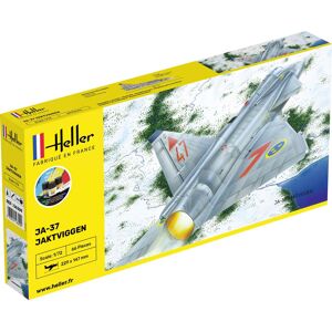 Heller Jaktviggen Ja-37 Jagerfly - Start Kit Byggesæt - Fly Modelbyggesæt