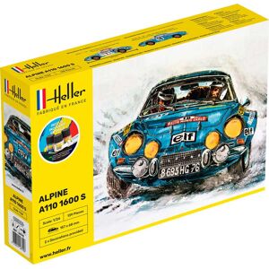 Heller Alpine A110 1600 S Start Kit - 1:24 Byggesæt - Biler / Motorcykler Modelbyggesæt