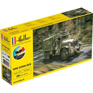 Heller Gmc Cckw 353 Modelbil Start Kit - 1:72 Militær Køretøjer Modelbyggesæt