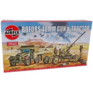 Airfix Bofors 40mm Gun&Tractor Militær Køretøjer Modelbyggesæt