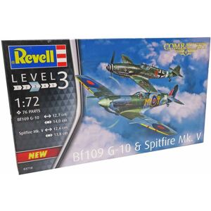 Revell Bf109&Spitfire Mk V Byggesæt - Fly Modelbyggesæt