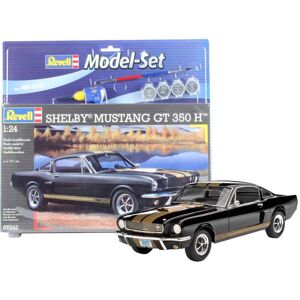 Revell Shelby Mustang Gt 350h - 1:24 Med Lim Og Maling Byggesæt - Biler / Motorcykler Modelbyggesæt