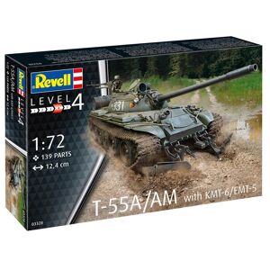 Revell T-55a/am With Kmt-6/emt-5 Modelkampvogn Militær Køretøjer Modelbyggesæt