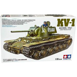 Tamiya Russian Heavy Tank Kv-1 Model 1941 Modelkampvogn Militær Køretøjer Modelbyggesæt