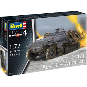 Revell Sd.Kfz. 251/1 Version C + Kaster. 4 Modelkampvogn Militær Køretøjer Modelbyggesæt