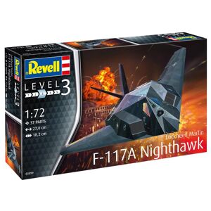 Revell F-117a Nighthawk Stealth Fighter Byggesæt - Fly Modelbyggesæt