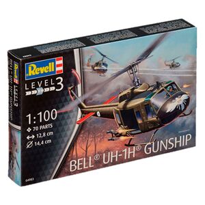 Revell Bell Uh-1h Gunship Modelhelikopter Byggesæt - Fly Modelbyggesæt