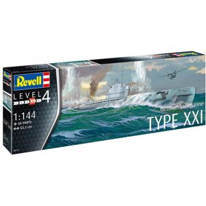 Revell German Submarine Type Xxi Model Ubåd Byggesæt - Skibe Modelbyggesæt