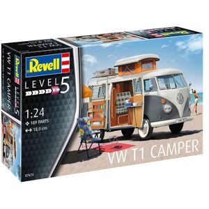 Revell Vw T1 Camper Modelbil Byggesæt - Biler / Motorcykler Modelbyggesæt