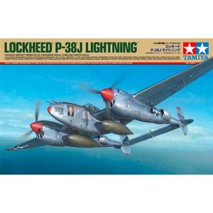 Tamiya Lockheed P-38j Lightning Modelfly Byggesæt - Fly Modelbyggesæt