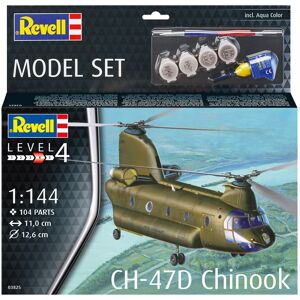 Revell Ch-47d Chinook Modelhelikopter - Med Lim Og Maling Byggesæt - Fly Modelbyggesæt