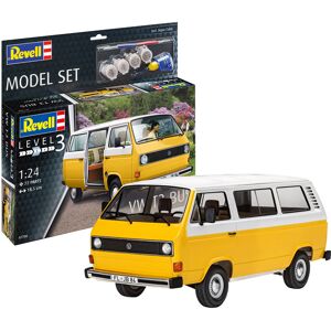 Revell Model Set Vw T3 Bus - Modelbil - Med Lim Og Maling Byggesæt - Biler / Motorcykler Modelbyggesæt