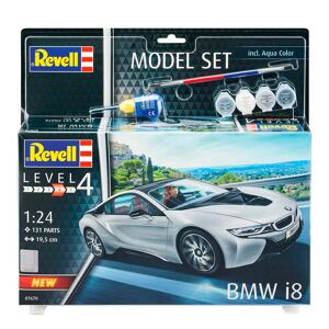 Revell Bmw I8 - 1:24 Byggesæt - Biler / Motorcykler Modelbyggesæt