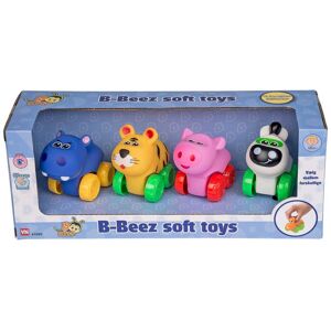 B Beez - 4 Små Dyr På Hjul Babylegetøj